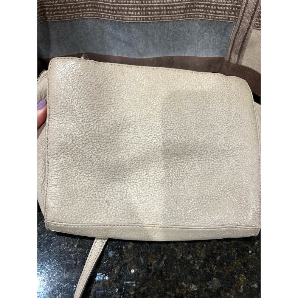 Kate Spade New York Crossbody Bag Womens Small Tan Beige Front Zip Pocket - Picture 3 of 6